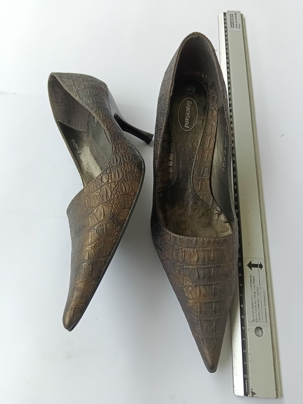 Graceland Damenschuhe: bronze Kroko-Look Pumps – Neu (gemäss Beschreibung) aus Wängi von Ladys_First 2