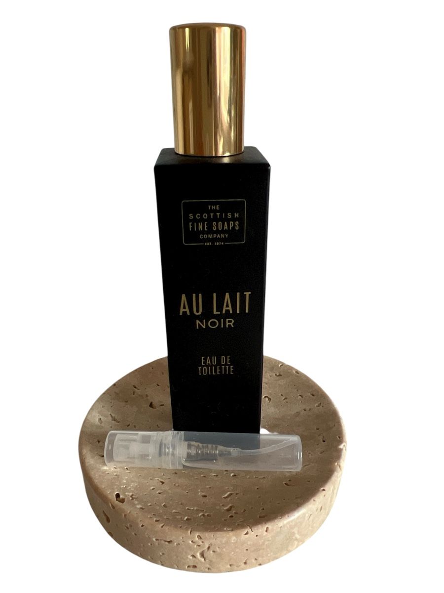 Parfum & Eau de Toilette: 3 ml sample - Scottish Fine Soaps "Au Lait Noir" EDT – Neu und originalverpackt aus Zürich von mel_nbh7