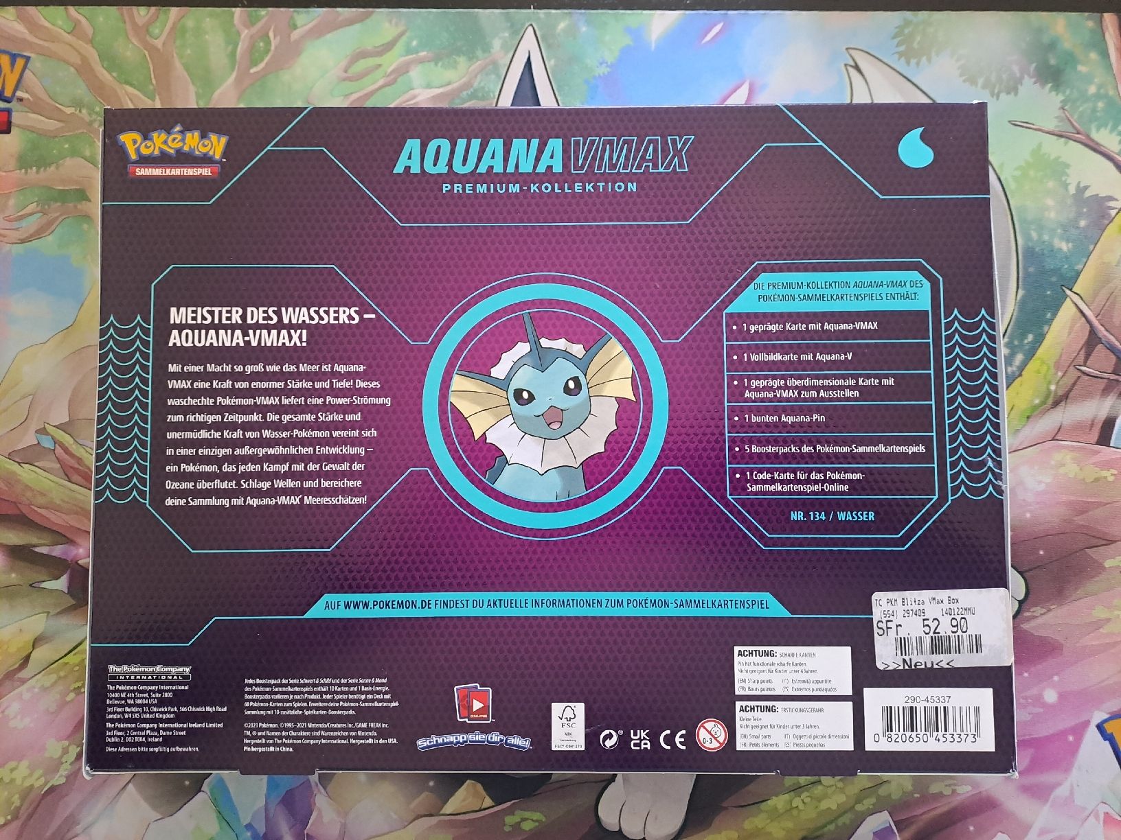 Pokémon Sammelbilder & Trading cards: Aquana VMAX  Premium Kollektion – Neu (gemäss Beschreibung) aus Basel von mfe_86h9 1