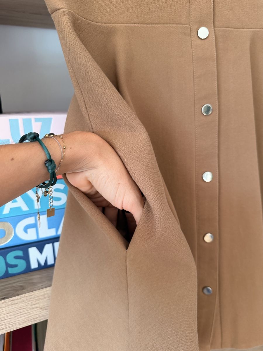 Maje Kleider: Robe MAJE 36 brun – Gebraucht aus La Croix (Lutry) von secondhandZara 5