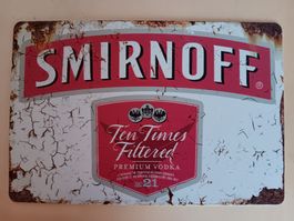 Smirnoff Blechschild