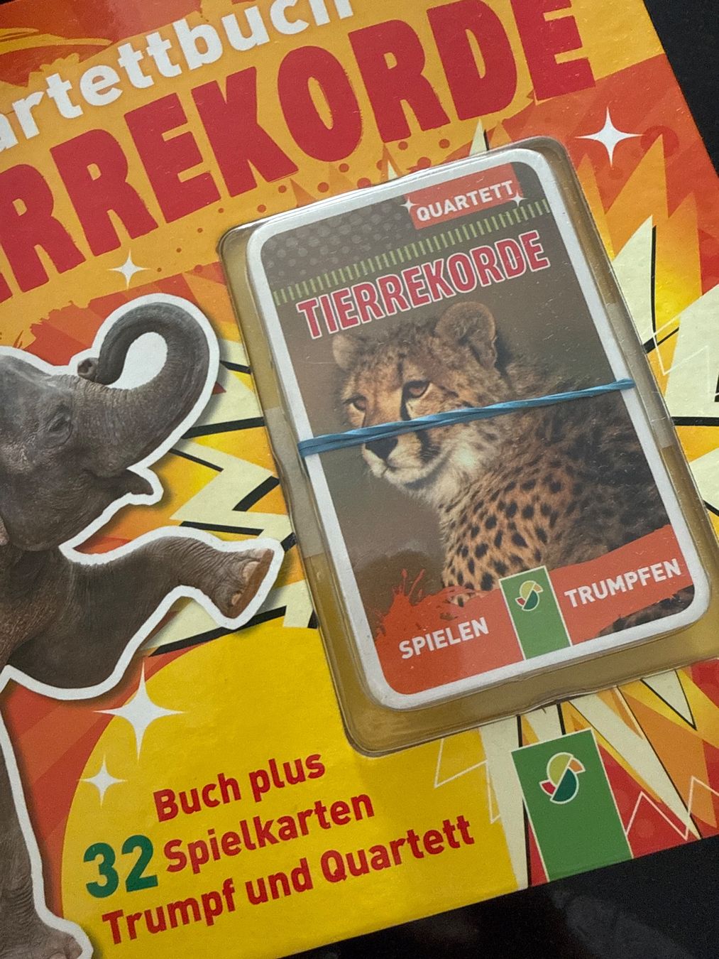 Bücher: NEU! Quartettbuch Tierrekorde mit Spielkarten – Neu und originalverpackt aus Schönenwerd von d.chiara 1