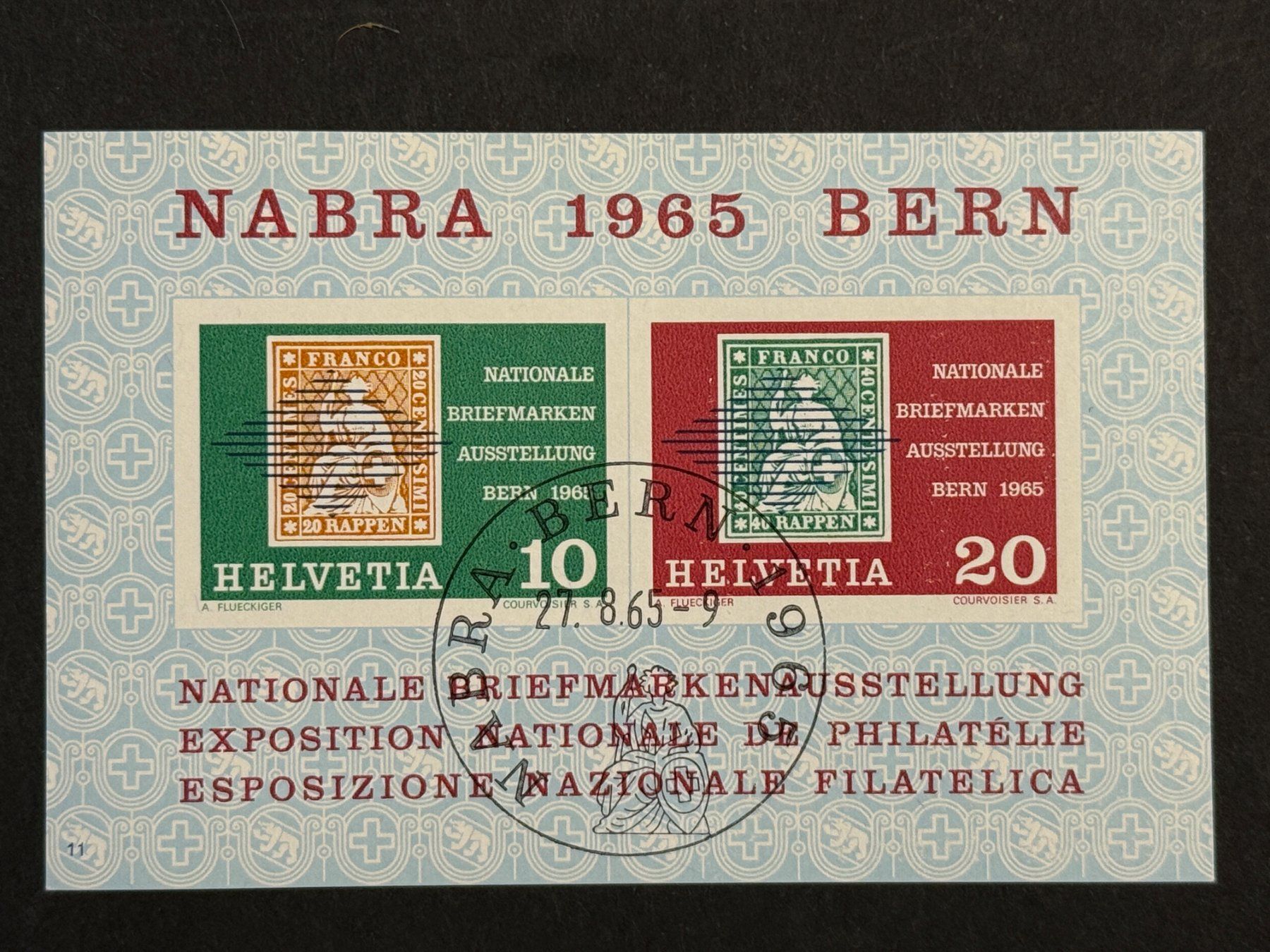 Alle Briefmarken: Originale Briefmarken-Karte NABRA 1965 Bern - – Gebraucht aus Caslano von alaniselin