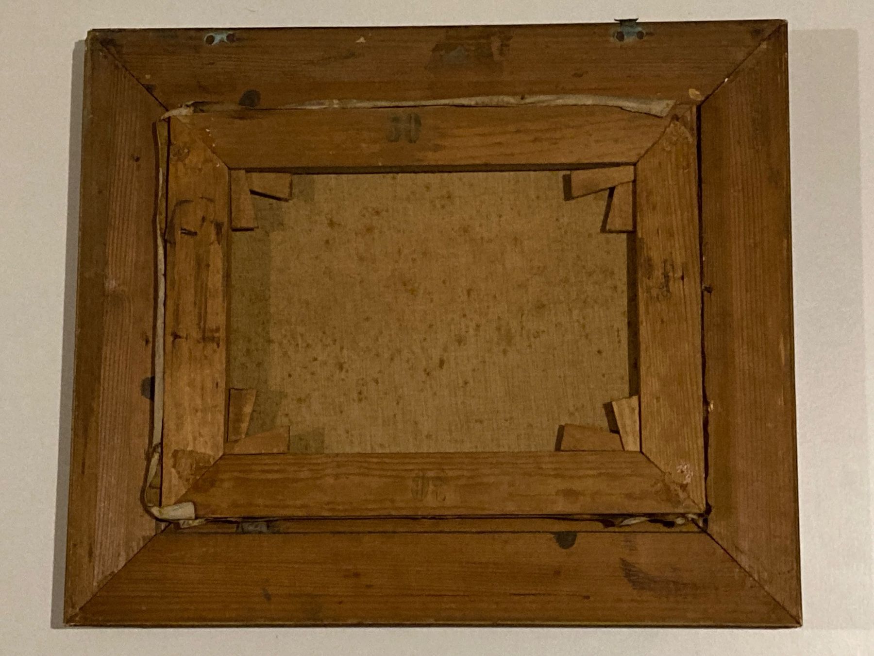 Dipinti: F. S. 1914 Landschaftsgemälde monogrammiert mit Dorf, Wiese – Usato da Hirzel venduto da pjn_d7xp 8