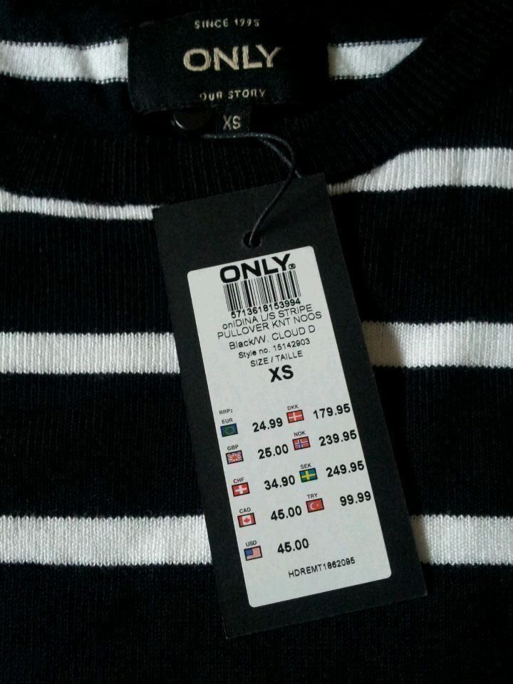 Only Maglioni & Felpe: ONLY Pullover » Taille XS / S » NEU – Nuovo e nell'imballaggio originale da Thônex venduto da W99 1