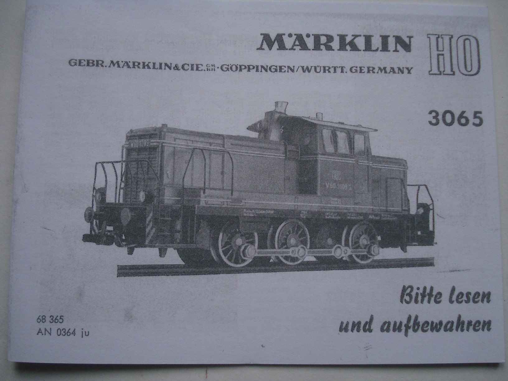 Märklin Modelleisenbahnen: Märklin Betriebsanleitung 3065 – Gebraucht aus Frauenfeld von Fixtrix