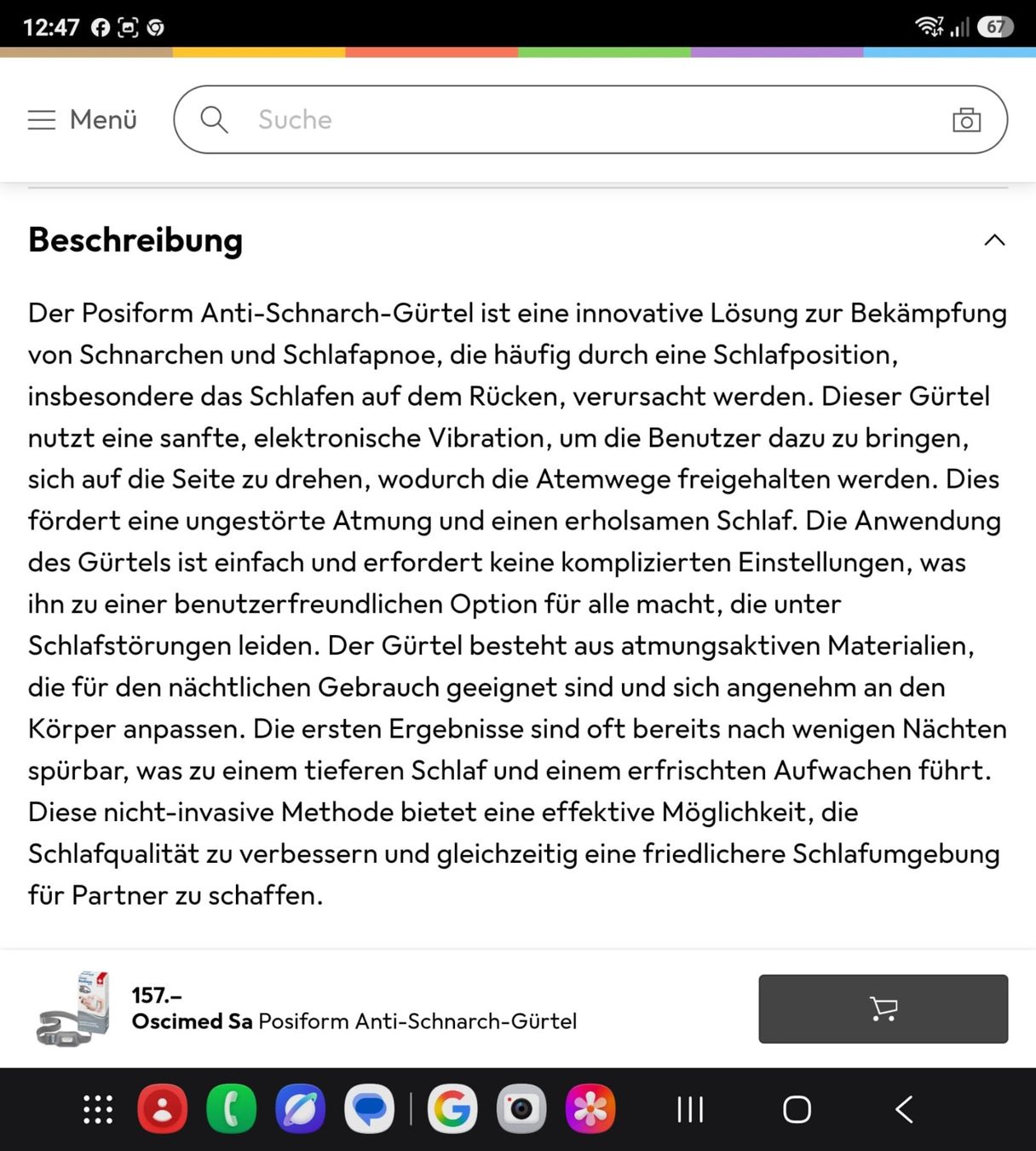Cinture: Anti - Schnarch Gürtel  Posiform belt – Nuovo e nell'imballaggio originale da Wikon venduto da Speedy_li 2
