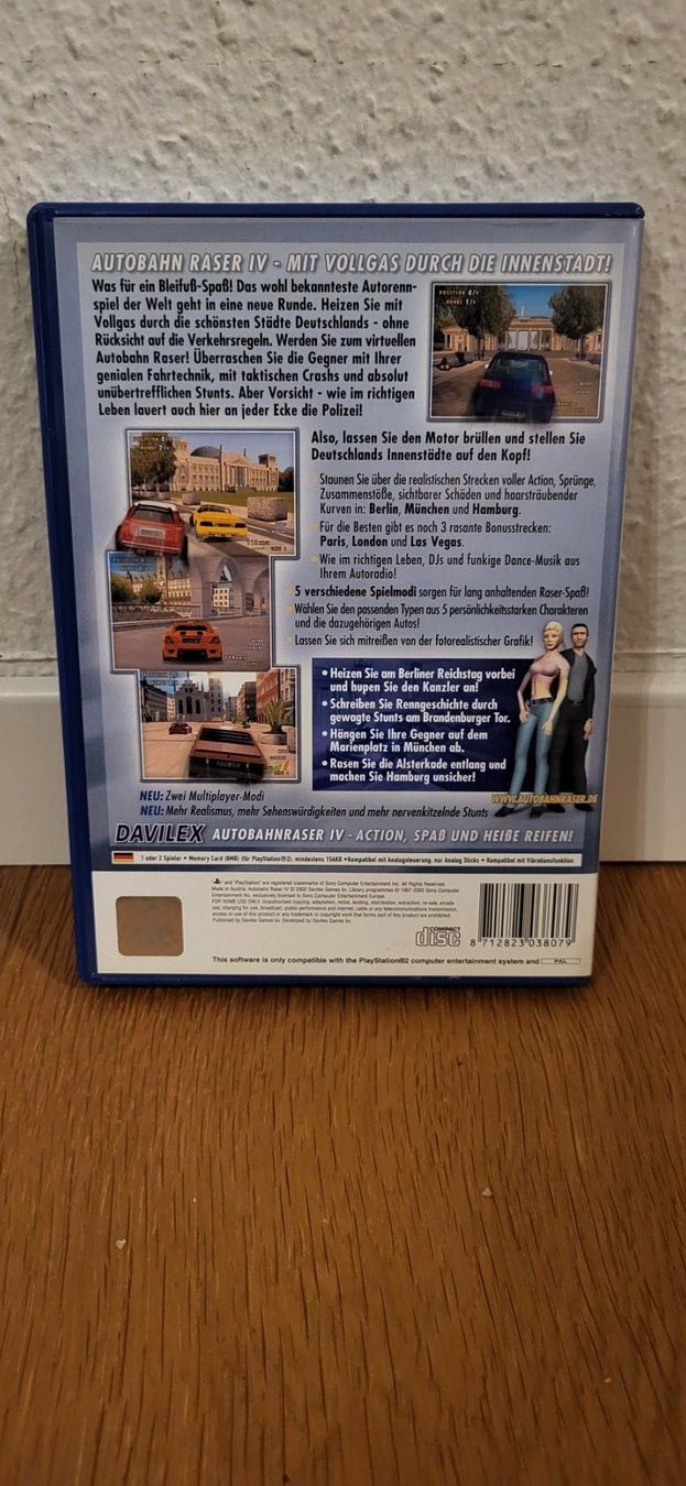 Sony Giochi: PS 2 - Autobahn Raser 4 – Usato da Münsingen venduto da DigitaleSpielecke 1