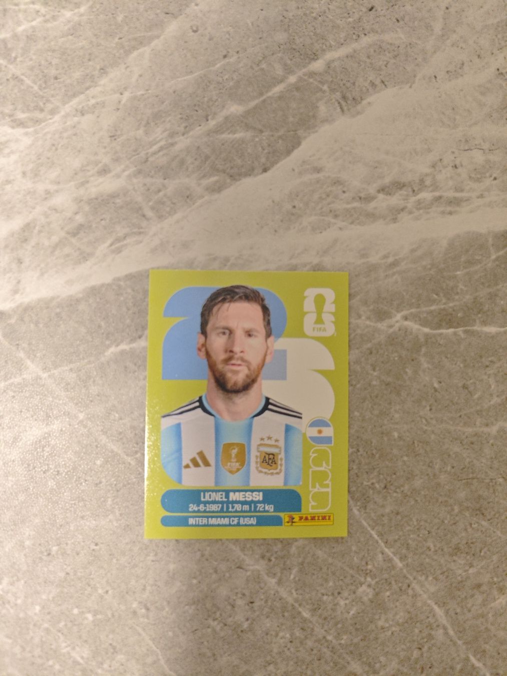 Panini Carte collezionabili: Lionel Messi Panini WM 2026 ARG 17 – Usato da Dietikon venduto da fezer777
