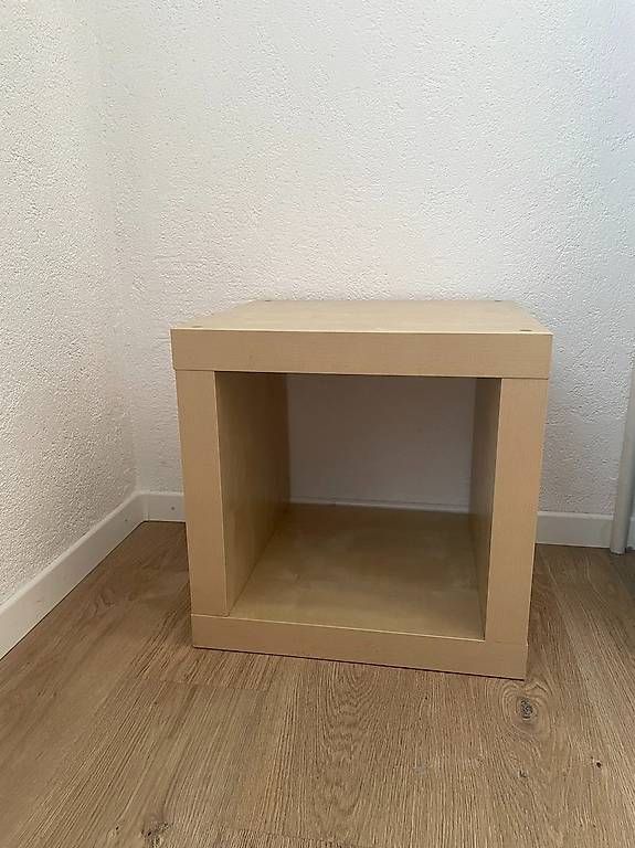 Ikea Hocker: Hocker oder Beistelltisch hellbeige – Gebraucht aus Rain von elv_w7vq