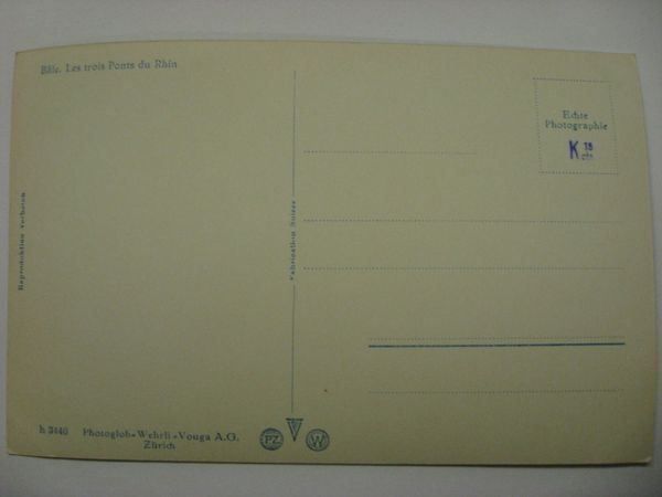 Cartoline postali: AK  Basel - die drei Brücken – Usato da Gundetswil venduto da Egro01 1