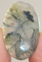 Cabochon L-5306 – Grüner Moos Achat 32x19mm 31,30 Karat