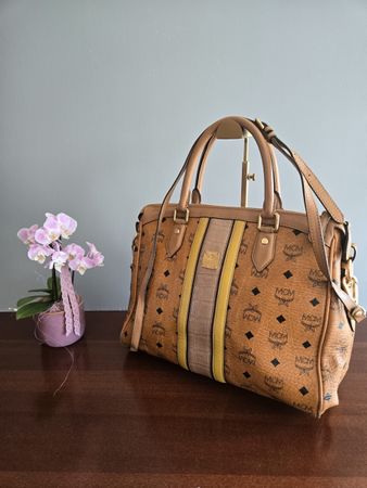 Handtasche MCM Damen cognac guter Zustand