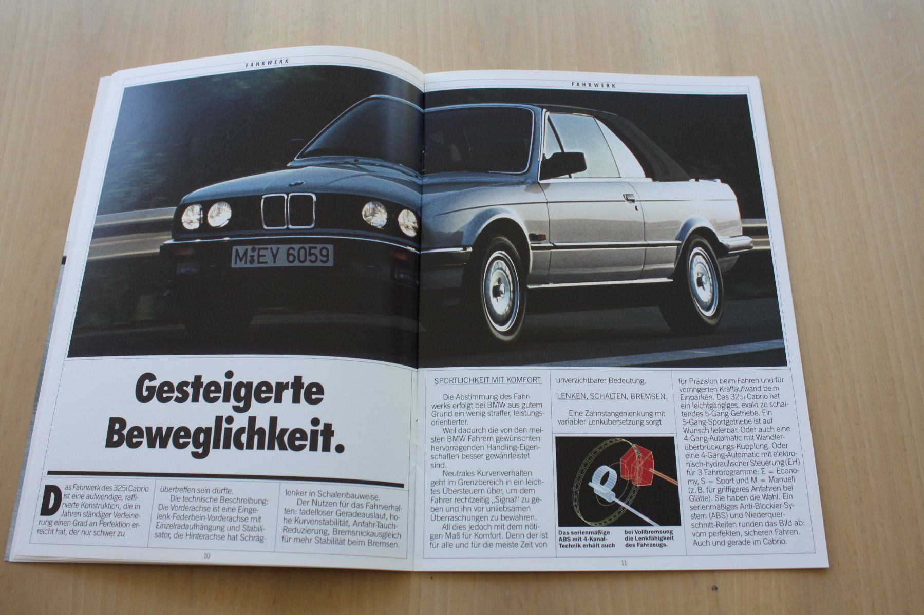 BMW Dokumente: BMW 325i Cabrio Prospekt 1987 – Gebraucht aus Wikon von erwin400 4