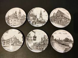 Untersetzer / Konfektteller - Set à 6 Stk