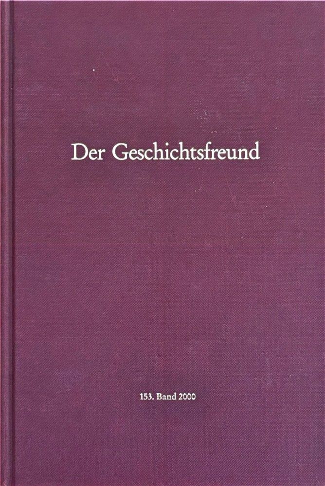Libri: Der Geschichtsfreund 153. Band – Usato da Sarnen venduto da Livres
