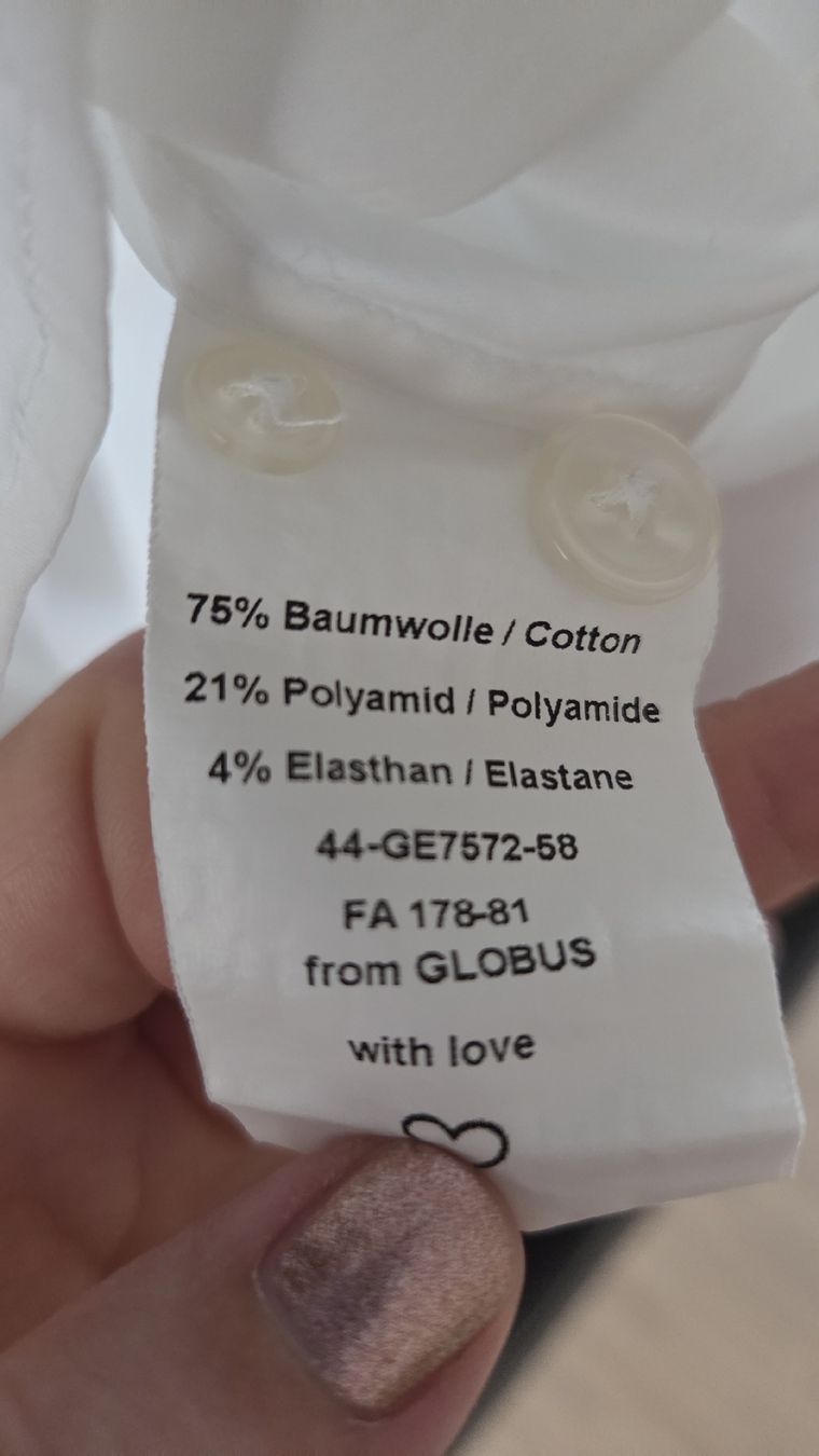 Globus Camicette: Damenbluse weiss Globus Gr. 44 – Usato da Berikon venduto da alko93 3