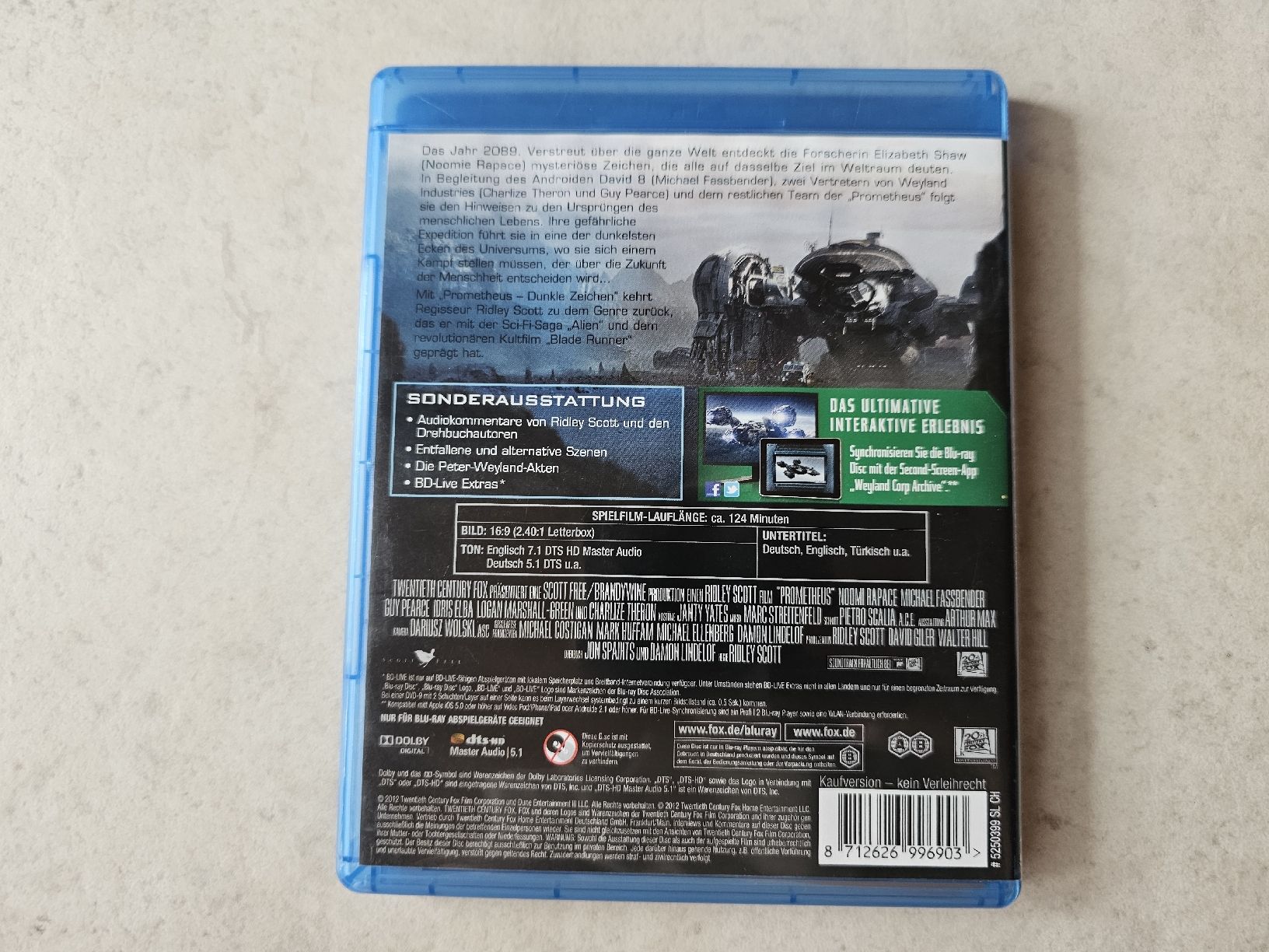 Alle DVDs: Prometheus  /  Bluray – Gebraucht aus Schneisingen von backstore24 1