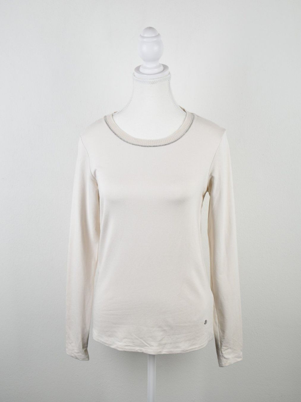 Monari Maglioni & Felpe: Monari Langarmshirt Gr.34, beige, 70% Viskose – Usato da Nürensdorf venduto da 2ND_STORY 1