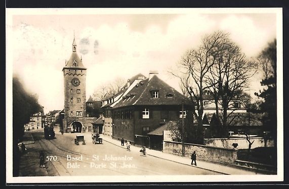 Cartes postales: Basel, St. Johanntor mit Auto, Kutsche u – D'occasion à Berlin par bartko-reher
