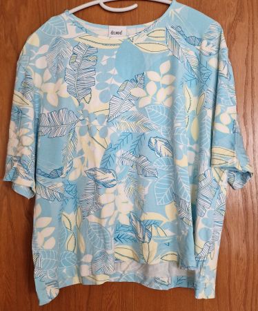 Delmod Shirt, Sommerliches Muster, Gr. 50