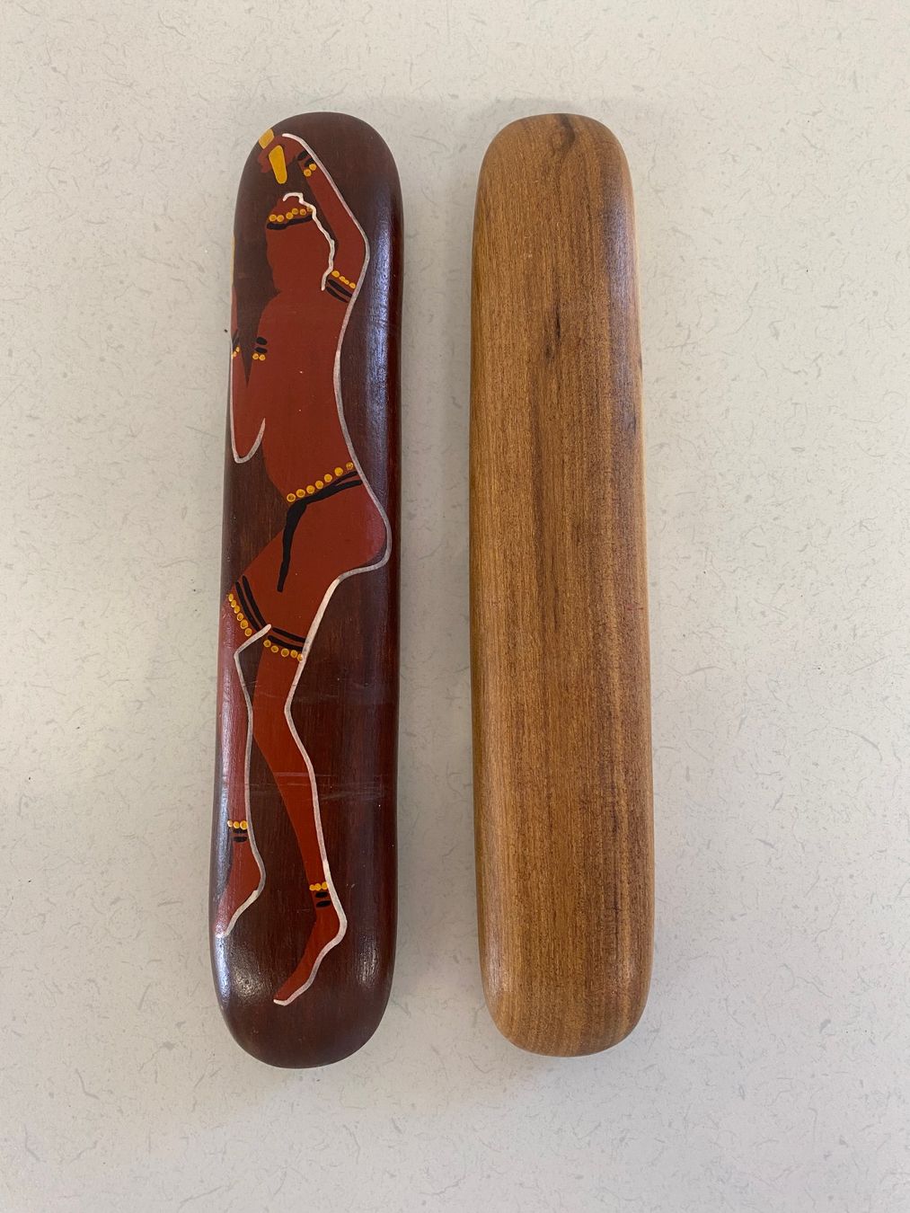 Strumenti musicali: Originale Australische Clap Sticks (Klatschstäbchen) – Usato da Niederhelfenschwil venduto da Chleeblatt1938