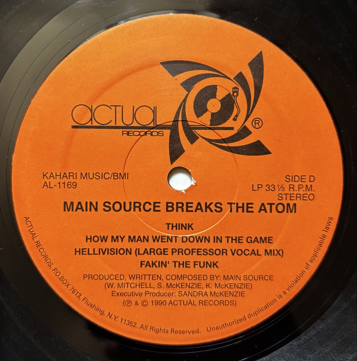 Dischi in vinile: Main Source Breaks The Atom LP 1990 VG+/VG+ – Usato da Neuchâtel venduto da Deivid2 1