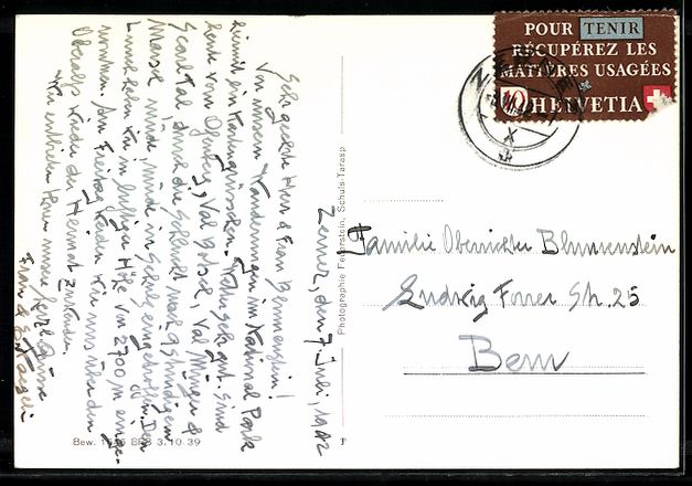 Cartoline postali: AK Schuls-Tarasp, Panorama – Usato da Berlin venduto da bartko-reher 1