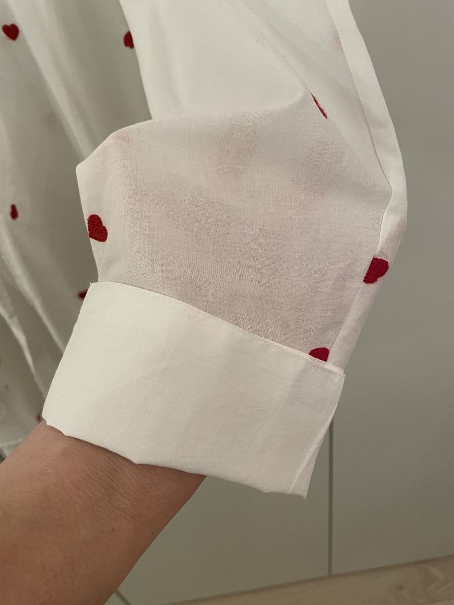 Only Camicette: Only Heart Embroidered Blouse - Spring Style - M Size – Nuovo (secondo la descrizione) da Oberwil BL venduto da Stellochkas 2