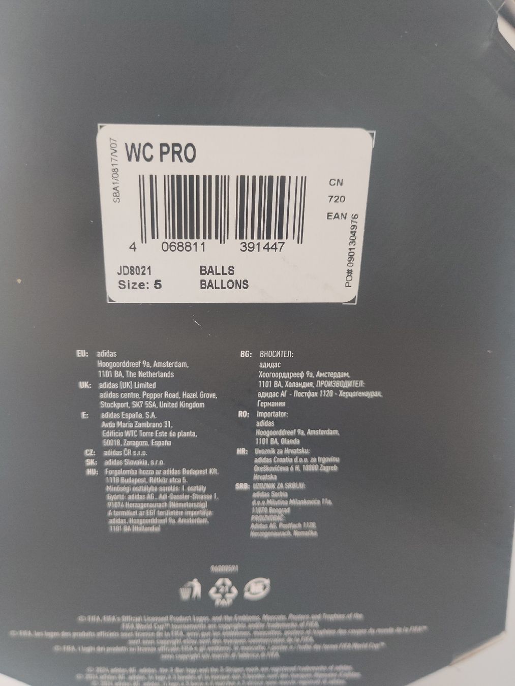 Adidas Palloni: TRIONDA PRO Fussball Ball – Nuovo e nell'imballaggio originale da Solothurn venduto da Samuel6 2