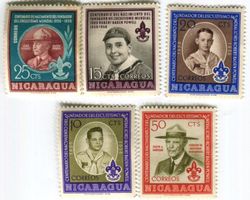 Briefmarken "Pfadfinder". Nikaragua.