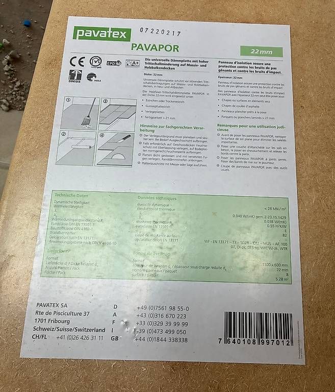Autres matériaux de construction: Isolationsplatten  Pavatex Pavapor – Neuf avec emballage d'origine à Ottikon par Garad07 1