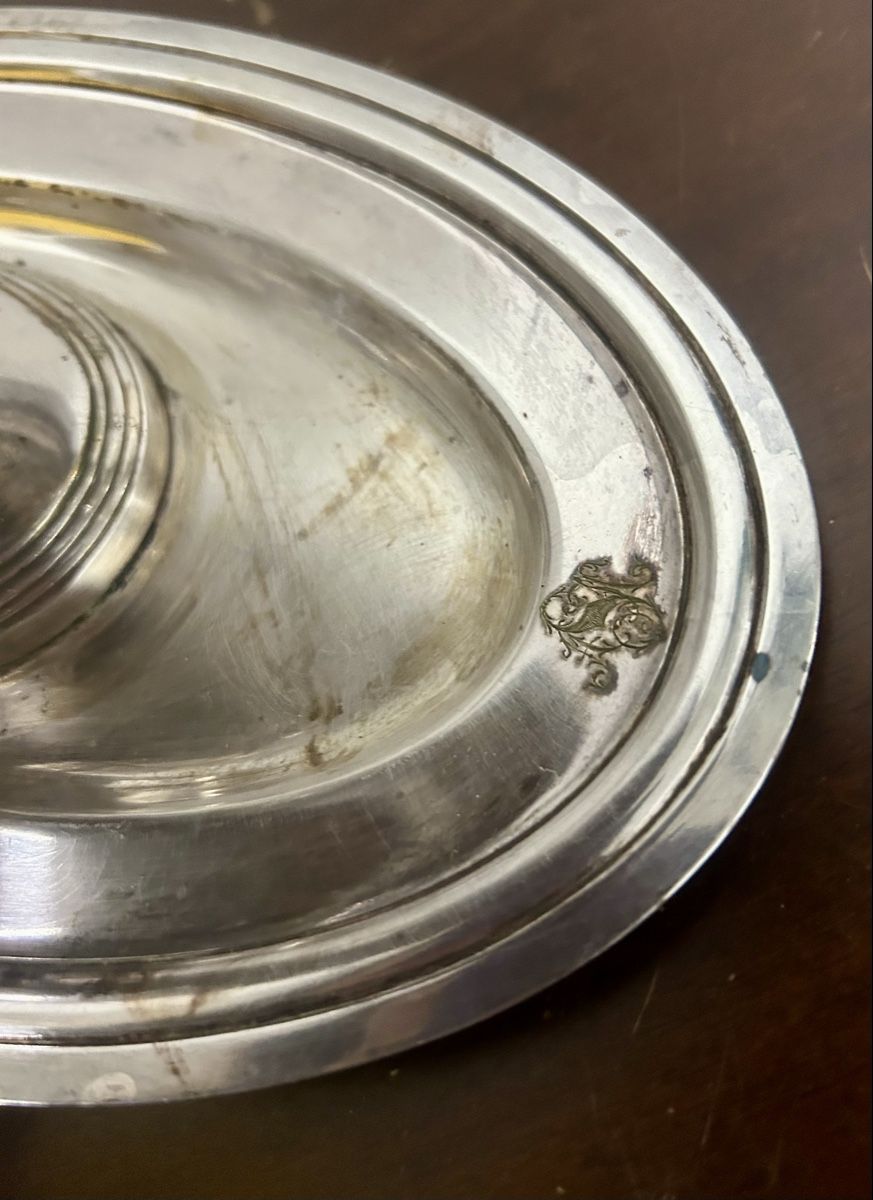 Schalen: [VINTAGE]: Versilberte Sauciere auf Tablett – Gebraucht aus Arni AG von CreaFlex 3