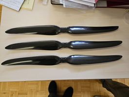 3 x Drohnen Propeller gebrauchte als Dekoration 70cm x 6,5cm