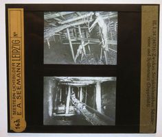 Glasdia Dt. Reich: Zwickau - Steinkohlenabbau, um 1925