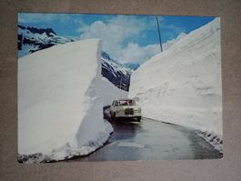Grimsel Pass Winter Auto Mercedes
