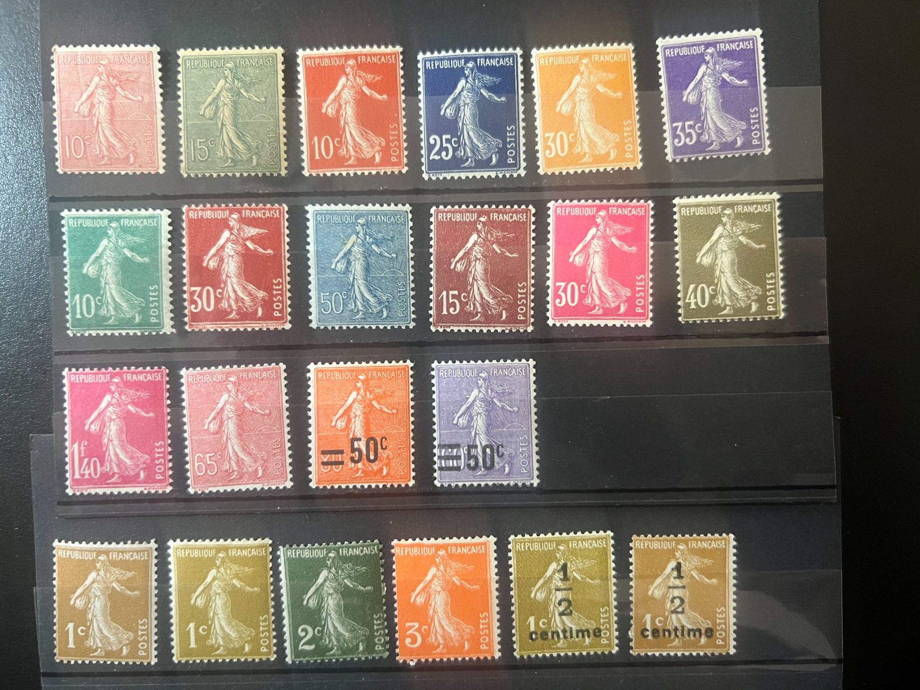 Tutti i francobolli: 22 Semeuses neuves** – Nuovo e nell'imballaggio originale da Lausanne venduto da ffhoud