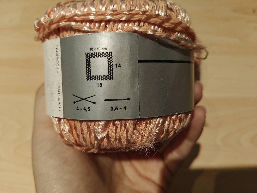Lana: Glänzendes effektgarn apricot-rosa – Nuovo e nell'imballaggio originale da Schiers venduto da ver_ddm2 1
