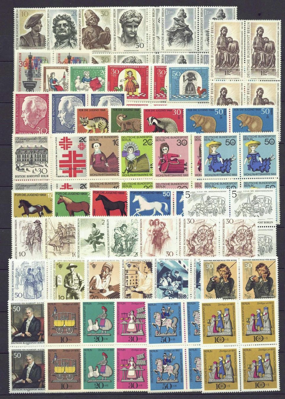 Tous les timbres: Berlin 4er-Block Sammlung ab 1967 postfr** – D'occasion à Basel par Pfefferschootte 1
