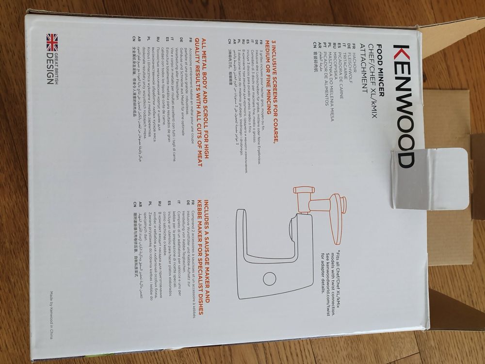 Kenwood Fleischwolf KAX950ME | Kaufen auf Ricardo