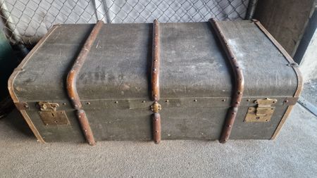 Antiker Koffer, Truhe, Reisekoffer für Sammler, Vintage, 60e