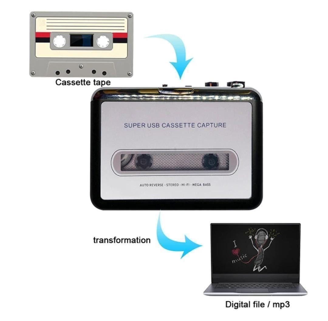 Lettore multimediale portatile: Kassette zu USB oder Walkman – Nuovo e nell'imballaggio originale da Winterthur venduto da Neilpryde01