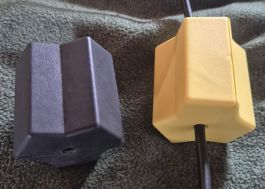 Magnetische Kabelhalter Schwarz/Gelb, Guter Zustand
