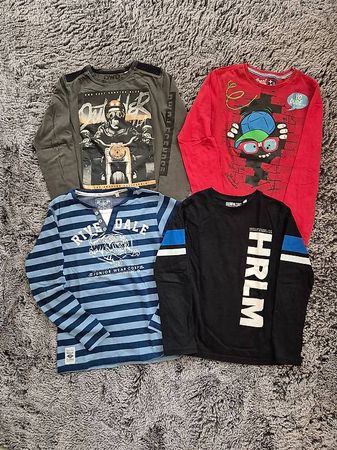 4 Langarmshirts für Jungen Gr. 146/152 Herbst