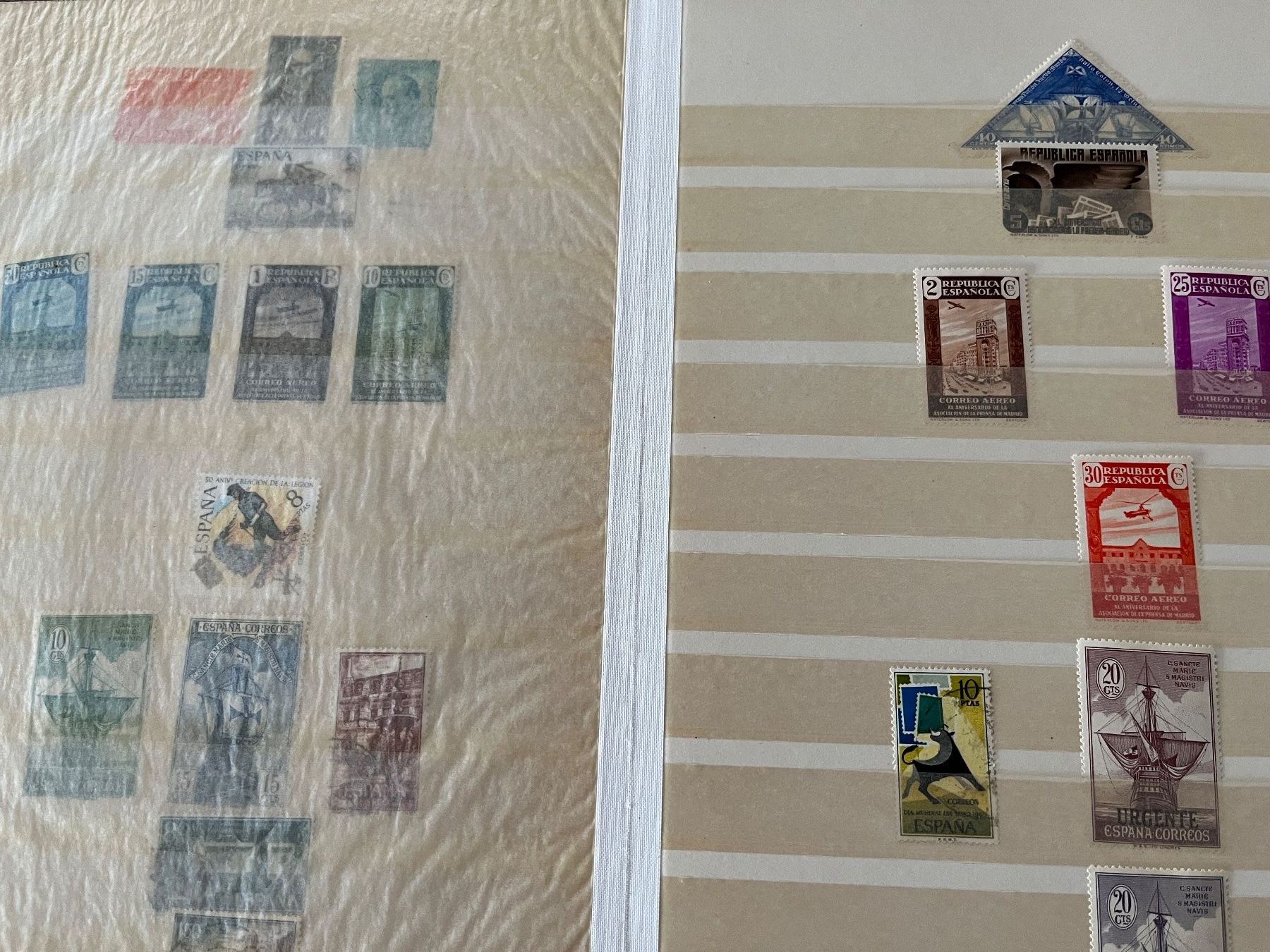 Tutti i francobolli: Briefmarken Sammlung Album Spanien – Usato da Stetten AG venduto da Brissago25 1