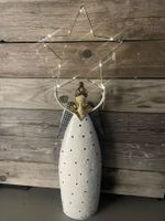 LED Engel gross aus Blech/Dekoration/Weihnachten/Neu