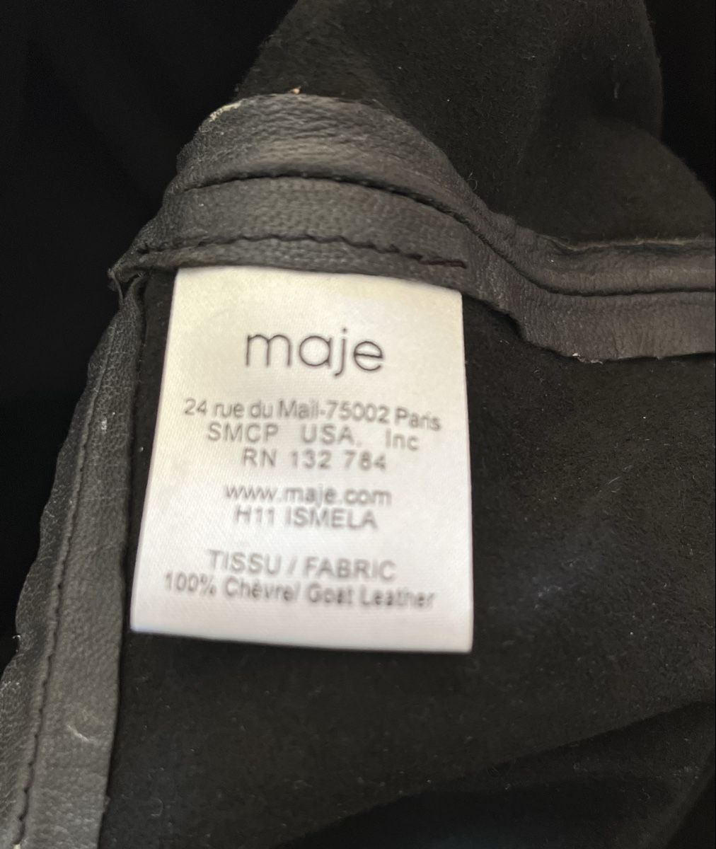 Maje T-Shirts: maje Leder – Gebraucht aus Zuerich von zeichnung 3