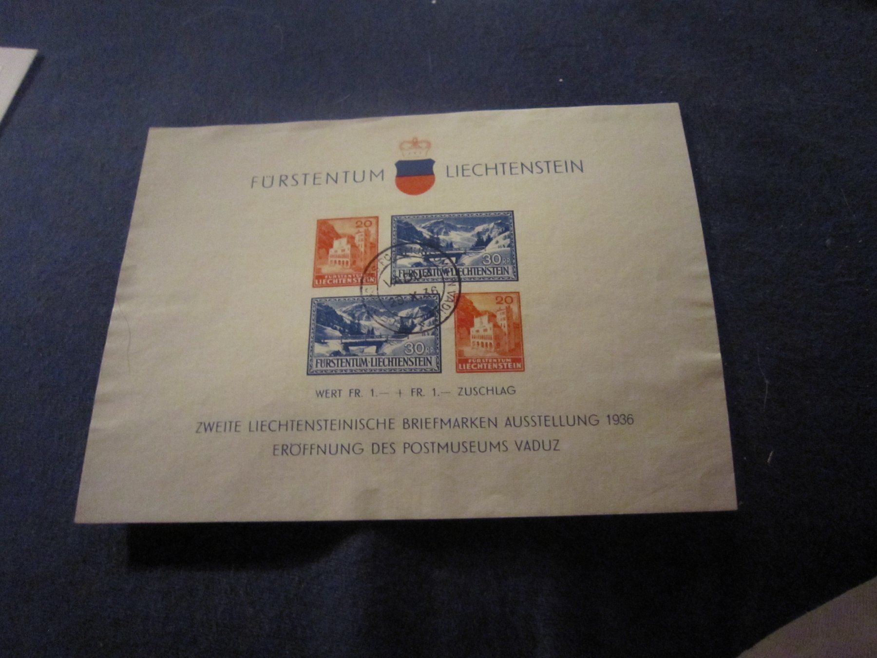 Tous les timbres: Lichteinstein Block 1936 – D'occasion à Giubiasco par sal_9j6w