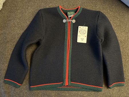 St. Peter Trachten cardigan dark blue size 128 new