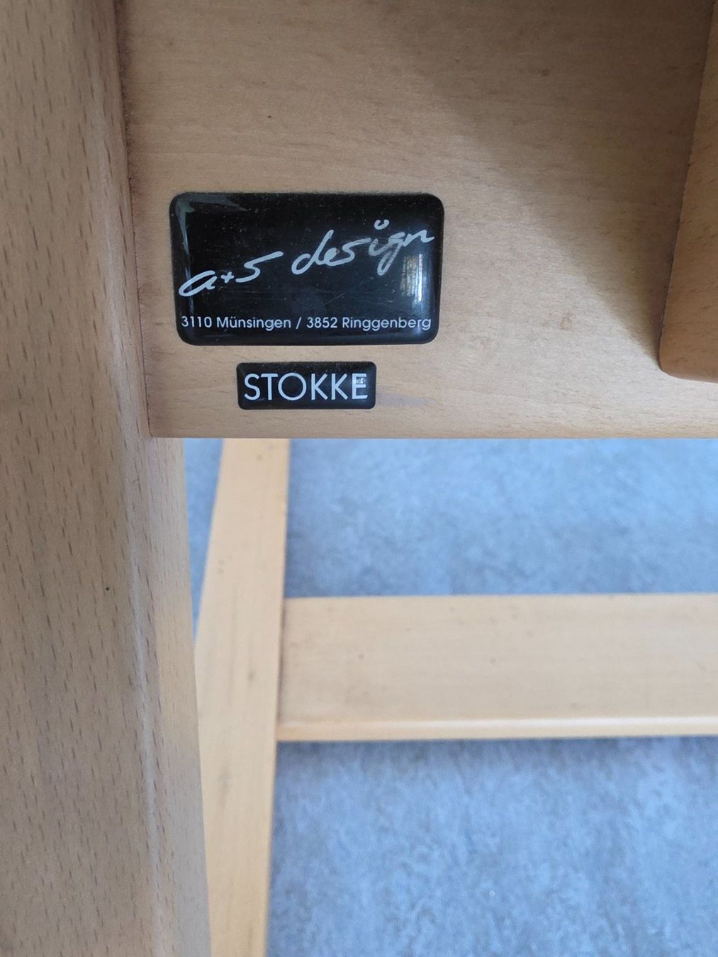 Stokke Sedie: Stokke Schaukelstuhl blau – Usato da Steffisburg venduto da rop_5zpp 2